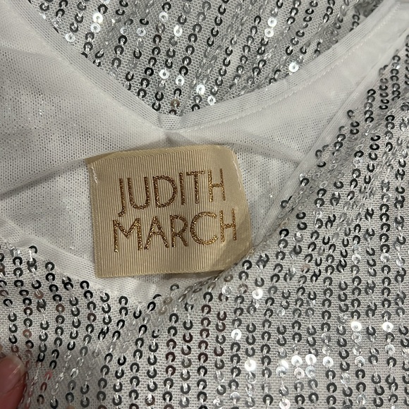 NWOT Judith March Nutcracker Silver Sequin Tank Dress Size Small. - Picture 3 of 5